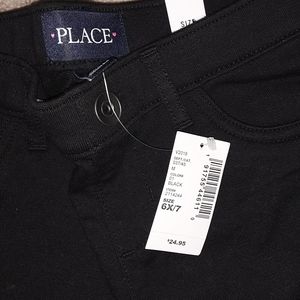 Black pants BNWT size 6/7 Childrens Place
